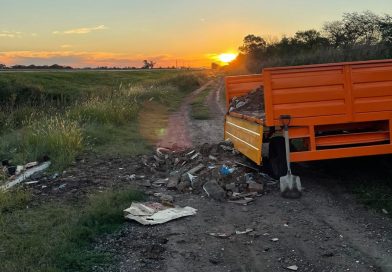 Arrojaban escombros en Ruta 19 y fueron identificados por la guardia local