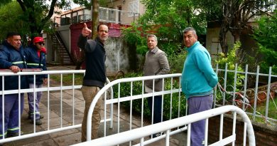Se intervienen distintos espacios públicos en barrio Roque Sáenz Peña