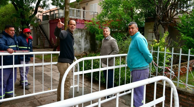 Se intervienen distintos espacios públicos en barrio Roque Sáenz Peña