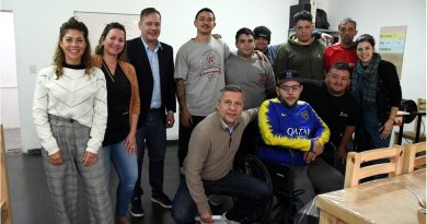 Bernarte recorrió el Taller Sentidos y destacó el proyecto de inclusión laboral
