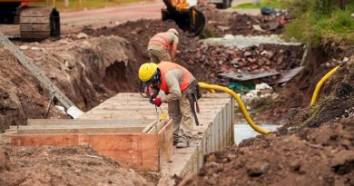 Avanza la obra de desagües pluviales en barrio Parque