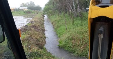 Con 140 mm de lluvia en los últimos días los canales de desagües funcionaron a la perfección