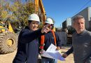 El intendente Bernarte recorrió el avance de la obra de entubado del canal pluvial en barrio Parque