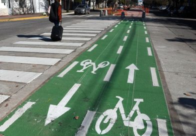 Con trabajos de pintura y demarcación ingresa en su recta final la bulevarización y bicisenda en altura