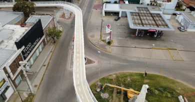 Con trabajos de pintura y demarcación ingresa en su recta final la bulevarización y bicisenda en altura