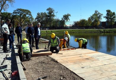 Las obras del Parque Cincuentenario avanzan a buen ritmo y ya muestran importantes transformaciones