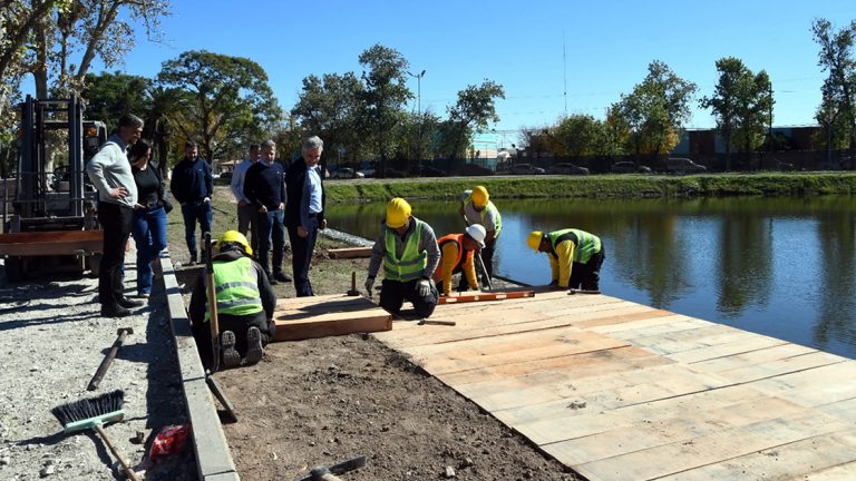 Las obras del Parque Cincuentenario avanzan a buen ritmo y ya muestran importantes transformaciones