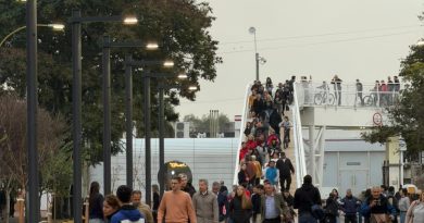 Obra histórica: Quedó inaugurada la bicisenda en altura