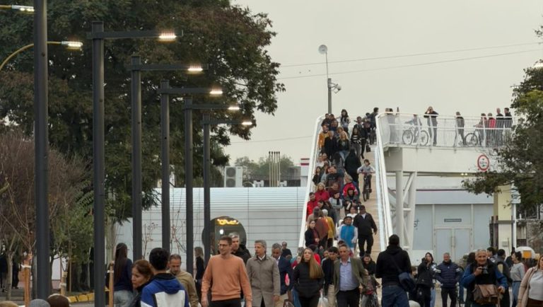 Obra histórica: Quedó inaugurada la bicisenda en altura