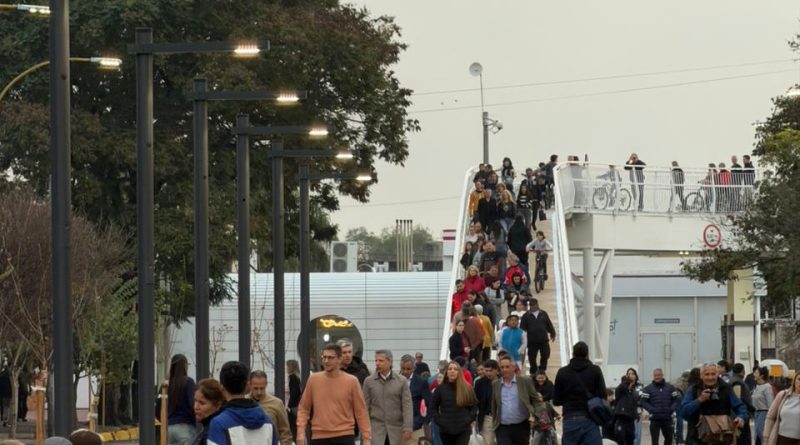 Obra histórica: Quedó inaugurada la bicisenda en altura